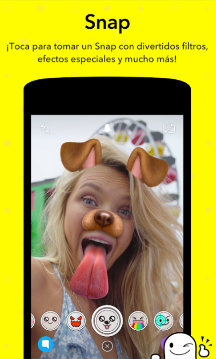 Aplicación Snapchat