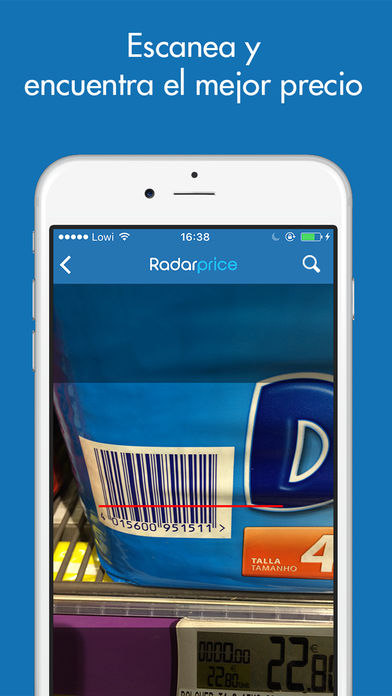 Captura de pantalla de la app Radarprice