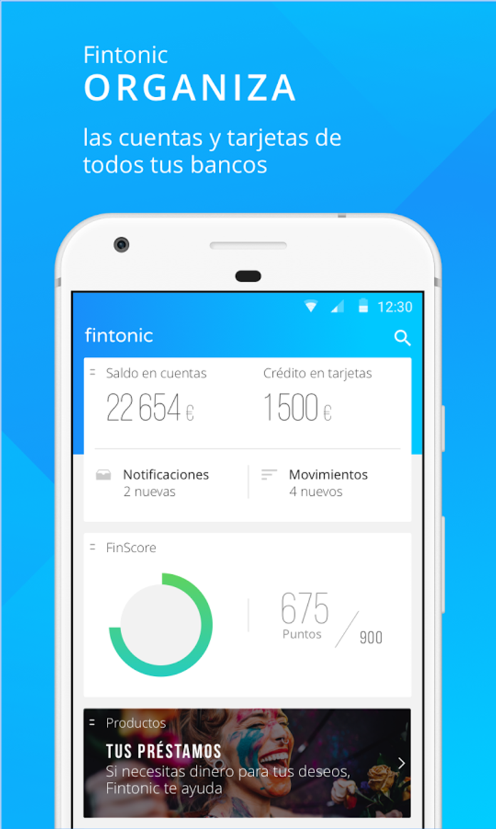 Captura de pantalla de la aplicación Fintonic