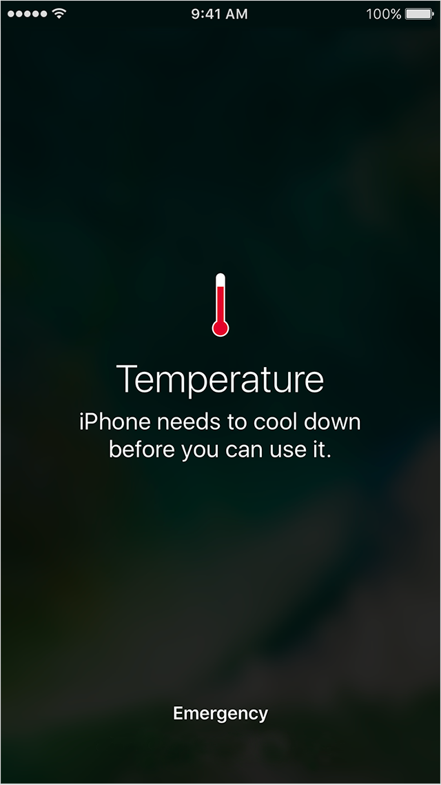 Iphone temperatura