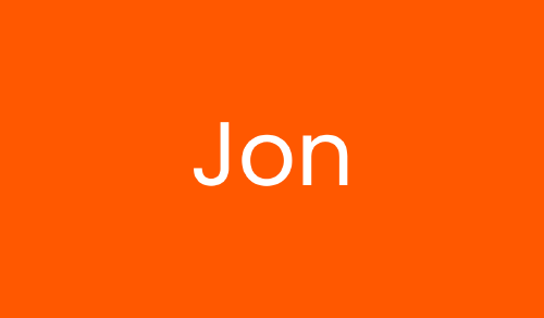 Jon Imagen con el nombre de Jon