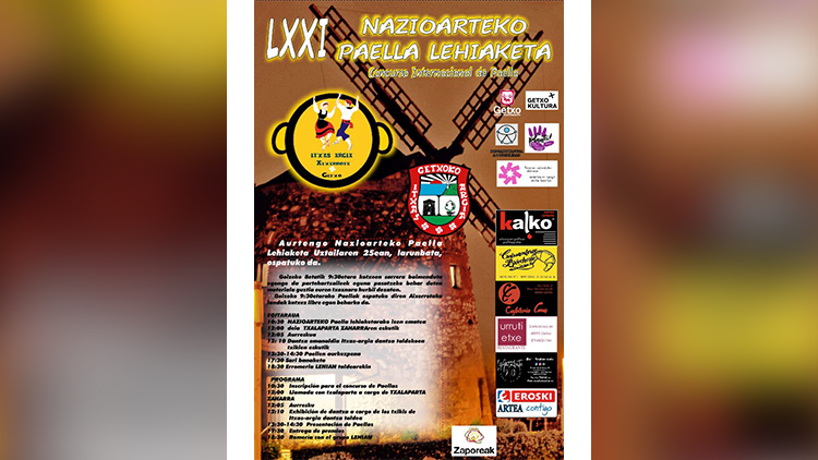 cartel paellas aixerrota 2026