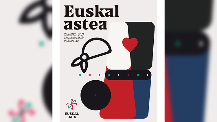 cartel fiestas vascas zarautz 2025