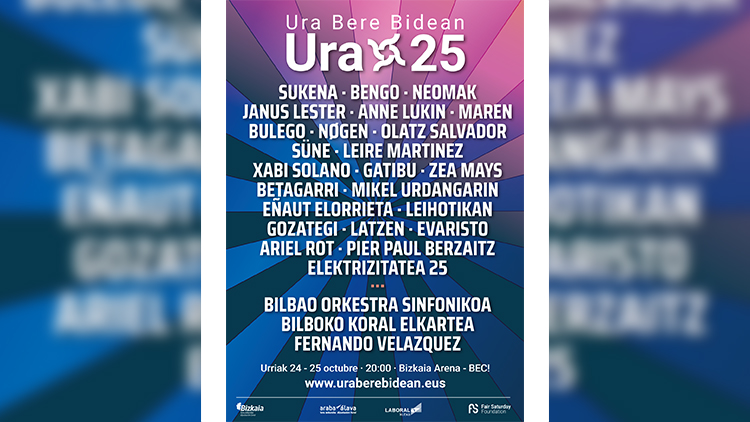 Ura Bere Bidean 2025 cartel Bizkaia Arena