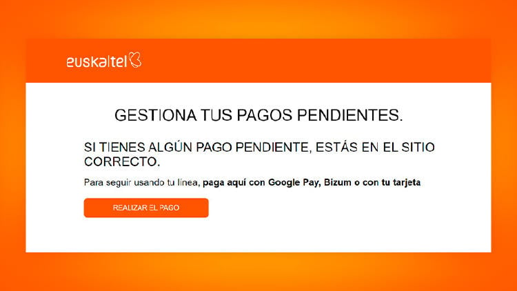 Cómo pagar una factura pendiente de Euskaltel