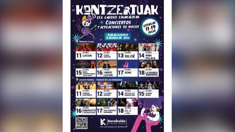 conciertos Barakaldo 2026 conciertos Barakaldo 2026