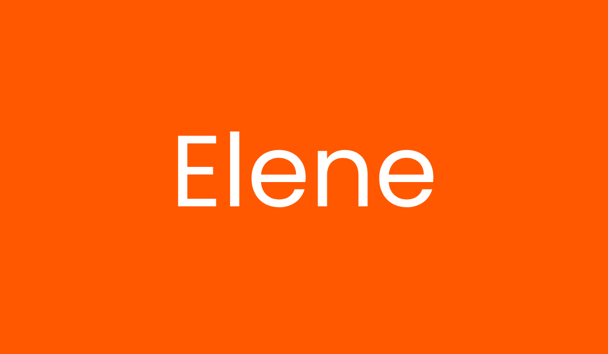 Nombre en euskera Elene