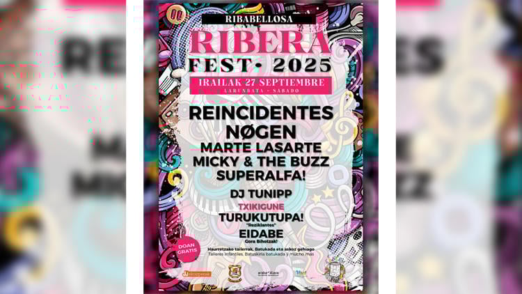 festivales euskadi 2025 ribera fest Festivales Euskadi Ribera Fest 2025