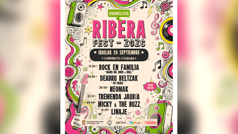 festivales euskadi ribera fest cartel 2026