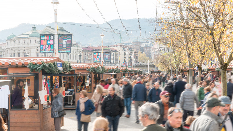 Mercado de Navidad en Bilbao