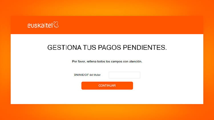 Cómo pagar una factura pendiente de Euskaltel