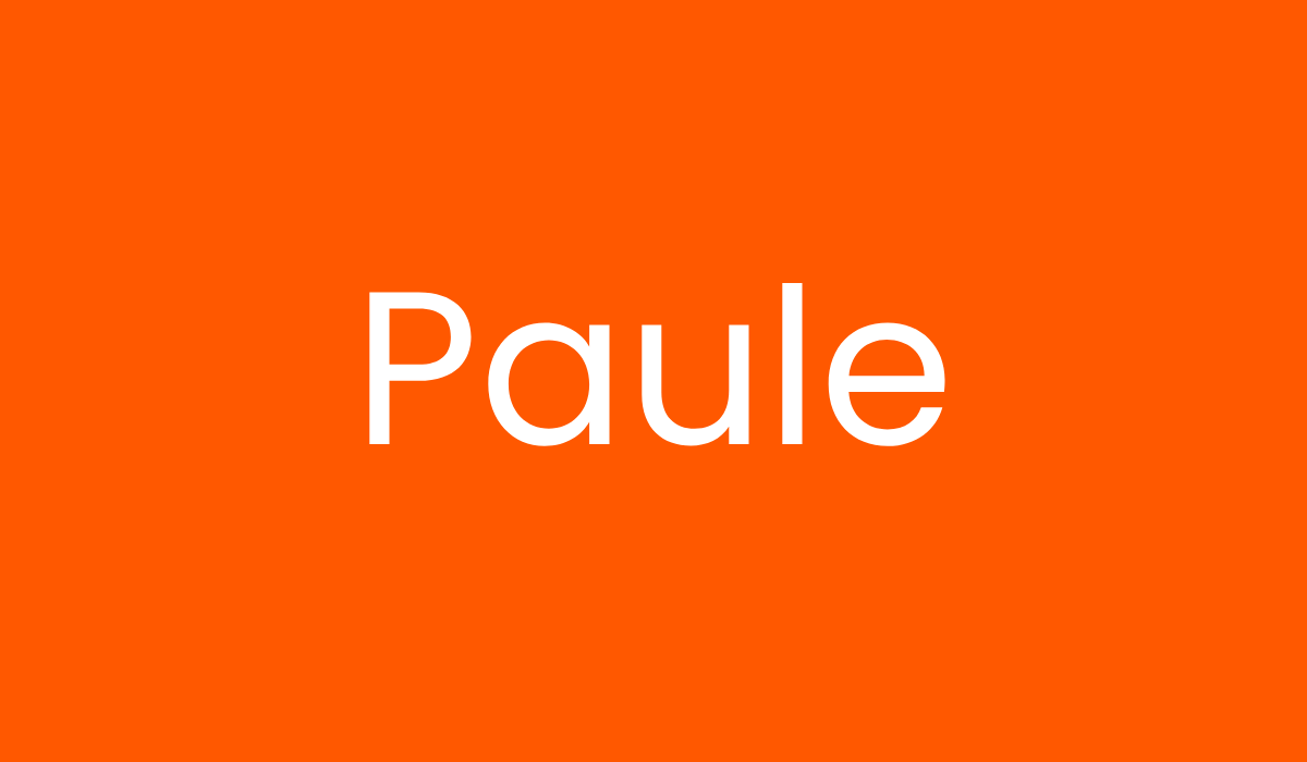 Nombre en euskera Paule